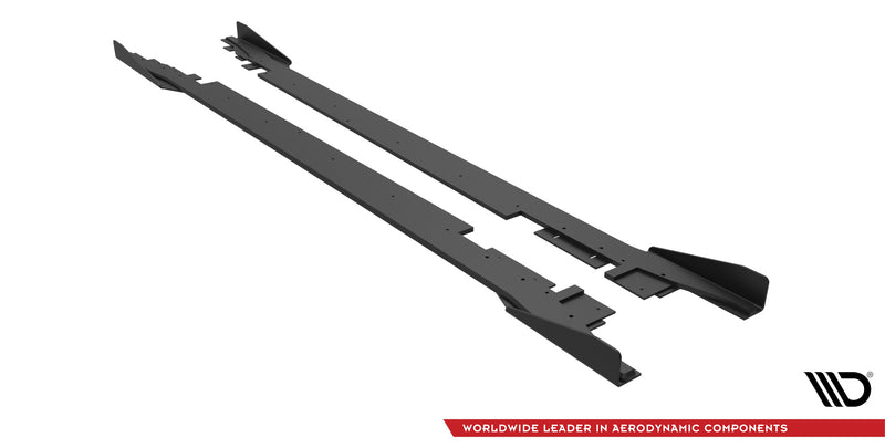 Maxton Design Street Pro Side Skirts Diffuser + Flaps Ford Mondeo Sport Mk5 Facelift / Fusion Sport Mk2 Facelift