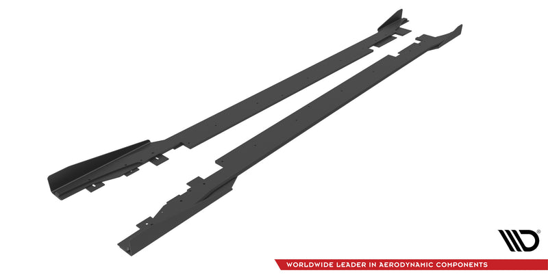 Maxton Design Street Pro Side Skirts Diffuser + Flaps Ford Mondeo Sport Mk5 Facelift / Fusion Sport Mk2 Facelift