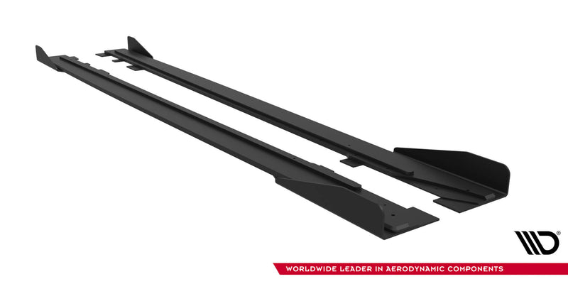 Maxton Design Street Pro Seitenschweller Diffusor + Flaps Ford Mustang GT Mk6
