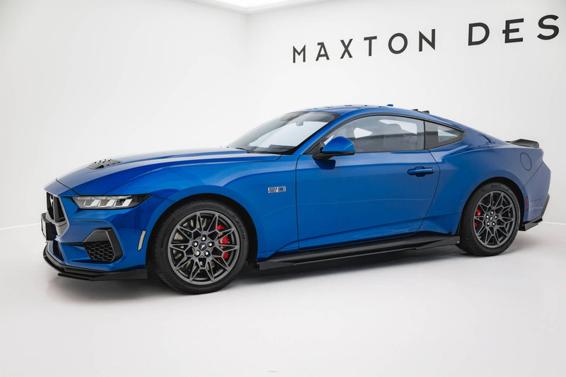 Maxton Design Street Pro Side Skirt Diffuser + Flaps Ford Mustang GT Mk7