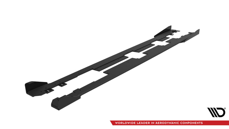 Maxton Design Street Pro Side Skirt Diffuser + Flaps Honda Civic Mk10