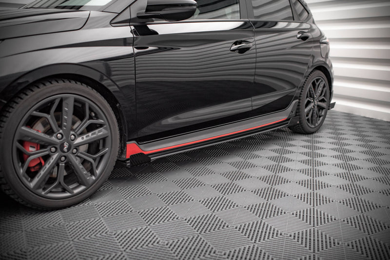 Maxton Design Street Pro Seitenschweller Diffusor + Flaps Hyundai I20 N Mk3