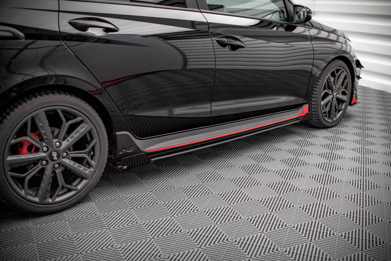 Maxton Design Street Pro Seitenschweller Diffusor + Flaps Hyundai I20 N Mk3
