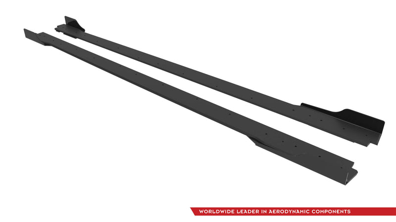 Maxton Design Street Pro Side Skirts Diffuser + Flaps Hyundai Veloster N Mk2