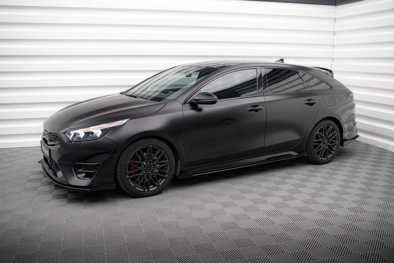Maxton Design Street Pro Side Skirt Diffuser + Flaps for Kia Proceed GT / GT-Line Mk1 Facelift / Ceed GT Mk3 Facelift