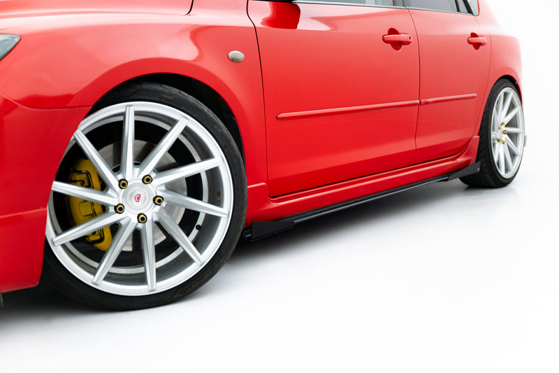 Maxton Design Street Pro Side Skirt Diffuser + Flaps Mazda 3 MPS Mk1