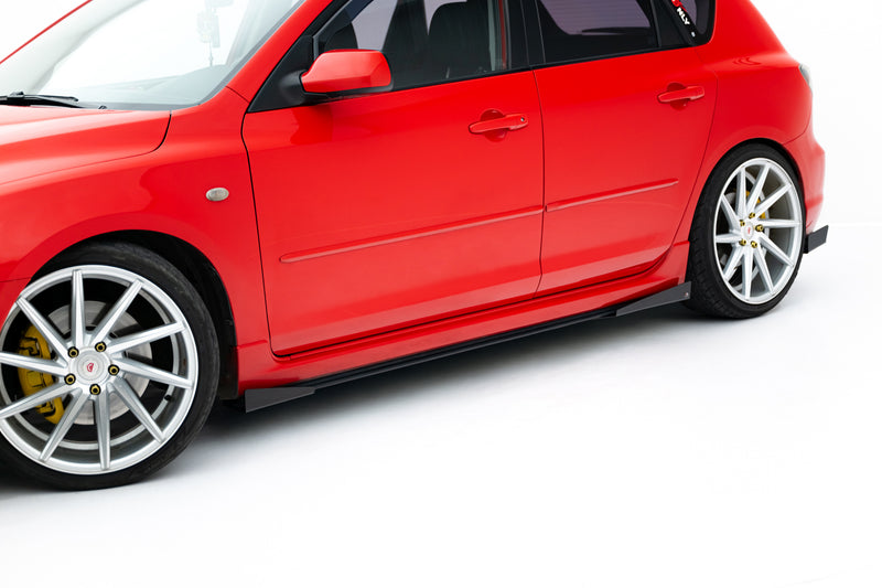 Maxton Design Street Pro Seitenschweller Diffusor + Flaps Mazda 3 MPS Mk1