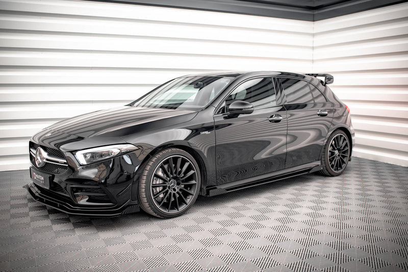 Maxton Design Street Pro Side Skirts Diffuser + Flaps Mercedes A35 AMG / AMG-Line Aero Pack W177