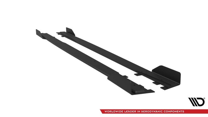 Maxton Design Street Pro Side Skirts Diffuser + Flaps Mercedes-AMG A35 W177 Facelift