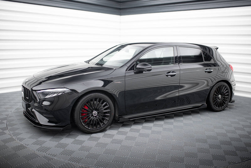 Maxton Design Street Pro Seitenschweller Diffusor + Flaps Mercedes-AMG A35 W177 Facelift