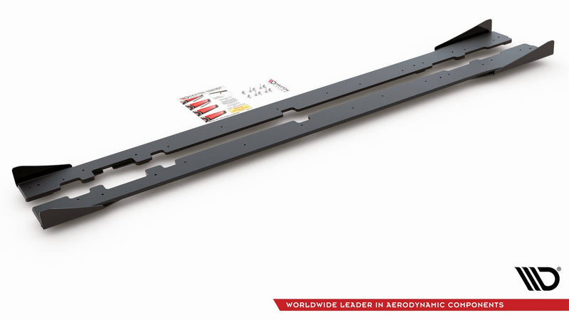 Maxton Design Street Pro Seitenschweller Diffusor + Flaps Mercedes-AMG C43 / AMG-Line Coupe C205