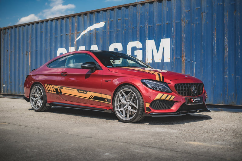 Maxton Design Street Pro Seitenschweller Diffusor + Flaps Mercedes-AMG C43 / AMG-Line Coupe C205