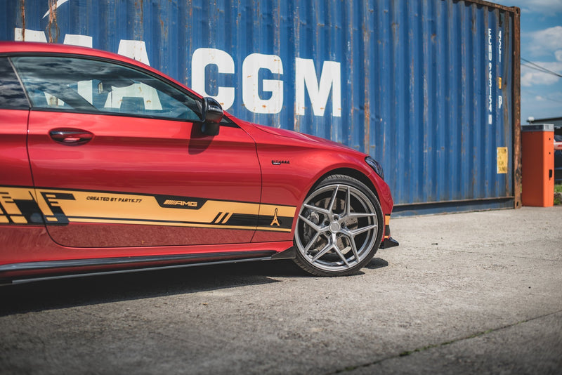 Maxton Design Street Pro Seitenschweller Diffusor + Flaps Mercedes-AMG C43 / AMG-Line Coupe C205