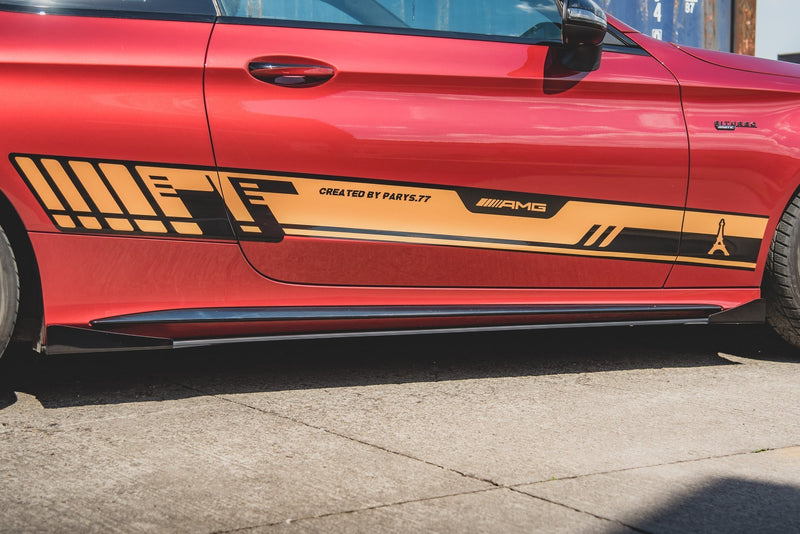 Maxton Design Street Pro Seitenschweller Diffusor + Flaps Mercedes-AMG C43 / AMG-Line Coupe C205