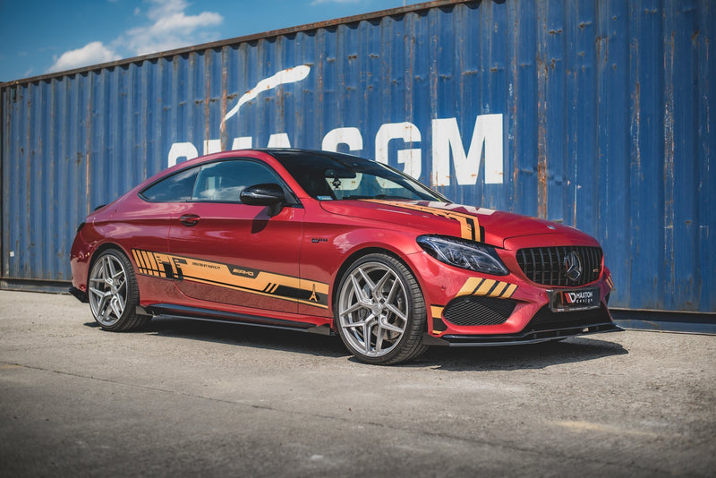 Maxton Design Street Pro Seitenschweller Diffusor + Flaps Mercedes-AMG C43 Coupe C205