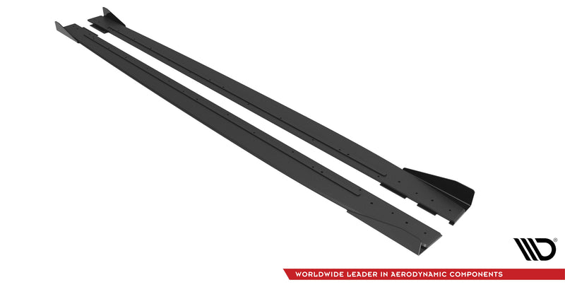 Maxton Design Street Pro Seitenschweller Diffusor + Flaps Mercedes-AMG C43 Coupe / Cabrio C205  Facelift / A205 Facelift