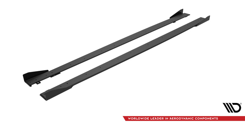 Maxton Design Street Pro Seitenschweller Diffusor + Flaps Mercedes-AMG C63 Sedan / Estate W205 Facelift