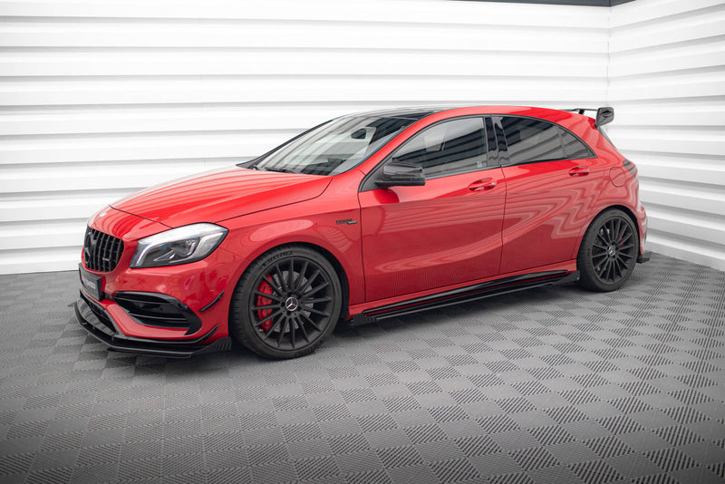 Maxton Design Street Pro Seitenschweller Diffusor + Flaps Mercedes-Benz A 45 AMG W176 Facelift