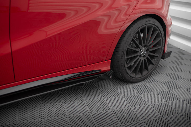 Maxton Design Street Pro Side Skirts Diffuser + Flaps Mercedes-Benz A 45 AMG W176 Facelift