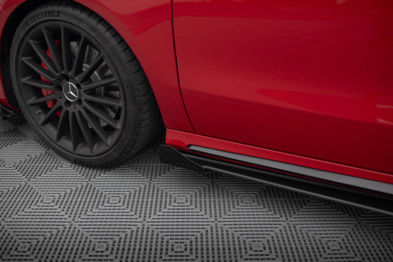 Maxton Design Street Pro Side Skirts Diffuser + Flaps Mercedes-Benz A 45 AMG W176 Facelift