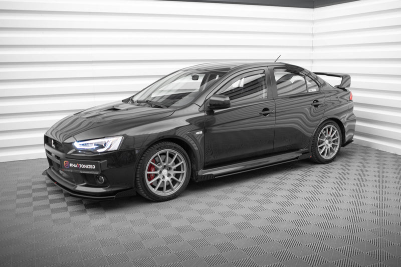 Maxton Design Street Pro Seitenschweller Diffusor + Flaps Mitsubishi Lancer EVO X