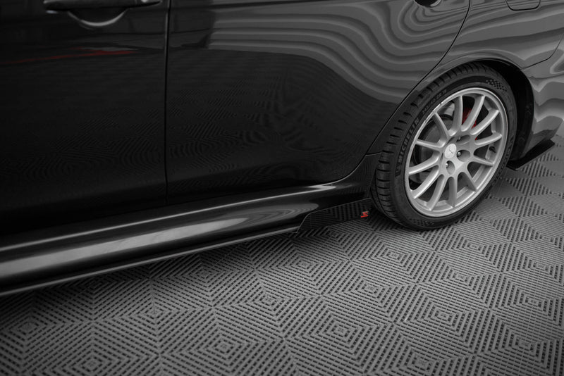 Maxton Design Street Pro Seitenschweller Diffusor + Flaps Mitsubishi Lancer EVO X