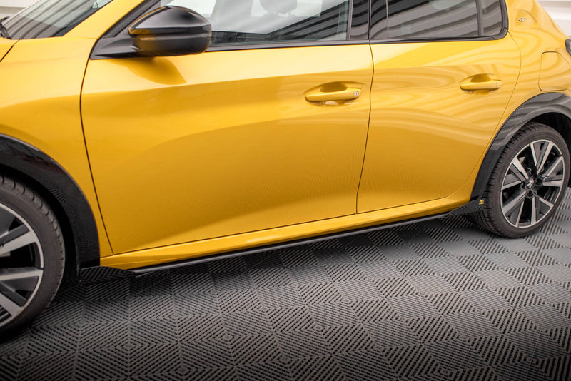 Maxton Design Street Pro Side Skirts Diffuser + Flaps Peugeot 208 GT Mk2