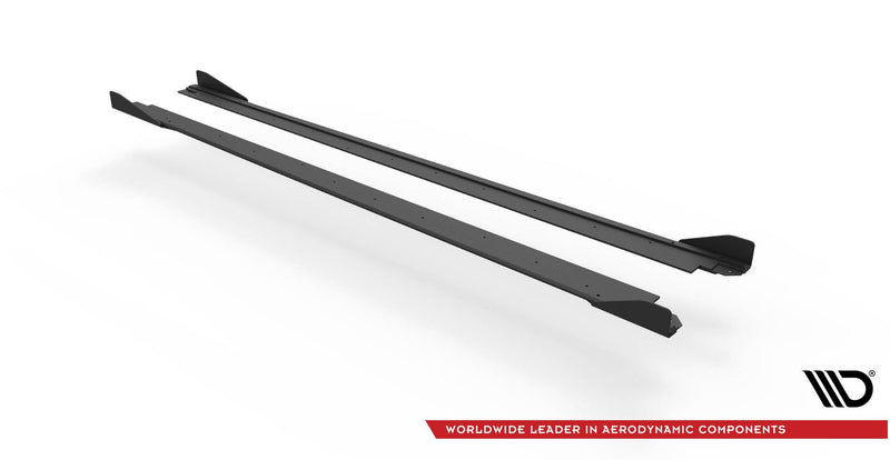 Maxton Design Street Pro Side Skirts Diffuser + Flaps Seat Leon FR Mk4