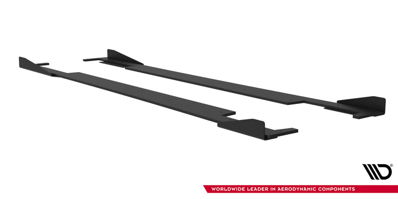 Maxton Design Street Pro Seitenschweller Diffusor + Flaps Subaru Impreza WRX STI Mk3 Facelift