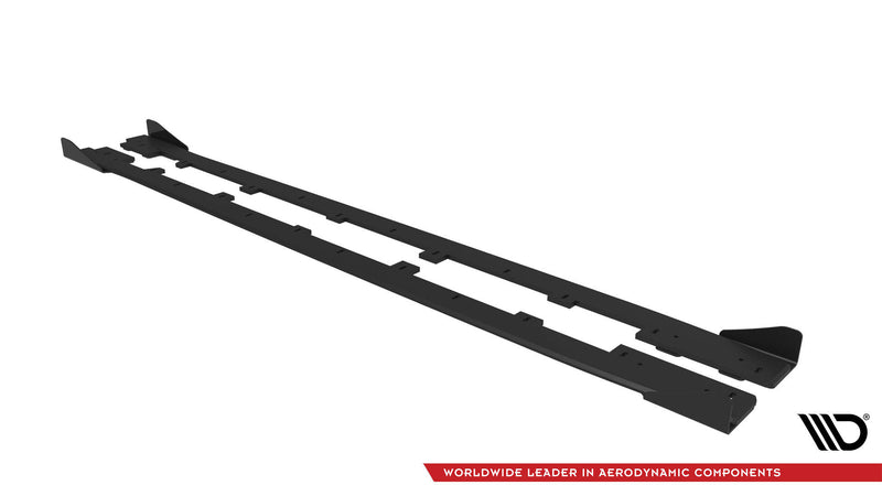 Maxton Design Street Pro Side Skirt Diffuser + Flaps Subaru WRX STI Mk1