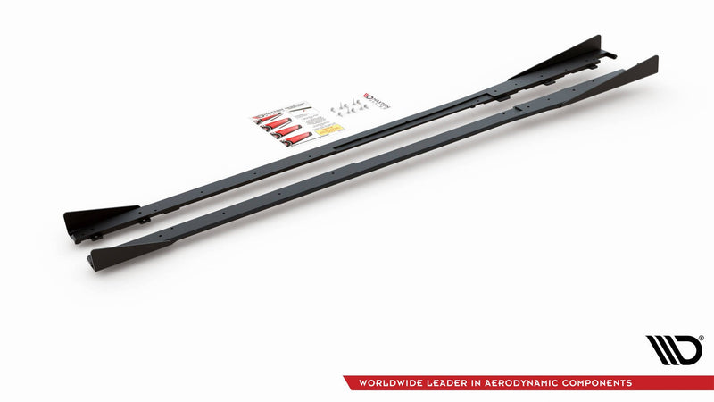 Maxton Design Street Pro Side Skirts Diffuser + Flaps Toyota GR Yaris Mk4