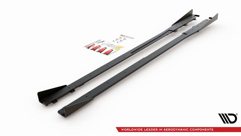 Maxton Design Street Pro Side Skirts Diffuser + Flaps Toyota GR Yaris Mk4