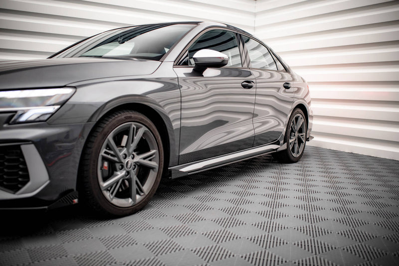 Maxton Design Street Pro Seitenschweller Diffusor + Flaps V.1 Audi S3 / A3 S-Line 8Y / 8Y Facelift