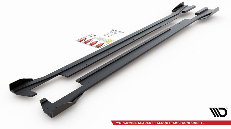 Maxton Design Street Pro Seitenschweller Diffusor + Flaps Volkswagen Arteon R-Line