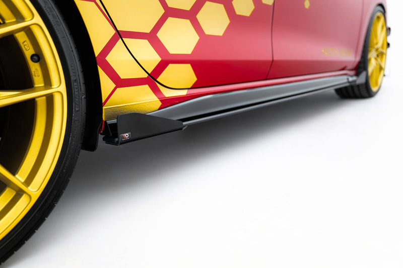 Maxton Design Street Pro Seitenschweller Diffusor + Flaps Volkswagen Golf GTI Clubsport Mk8 Facelift