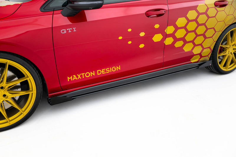 Maxton Design Street Pro Seitenschweller Diffusor + Flaps Volkswagen Golf GTI Clubsport Mk8 Facelift