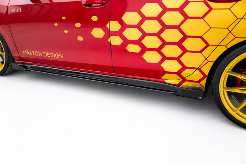Maxton Design Street Pro Seitenschweller Diffusor + Flaps Volkswagen Golf GTI Clubsport Mk8 Facelift