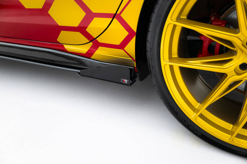 Maxton Design Street Pro Seitenschweller Diffusor + Flaps Volkswagen Golf GTI Clubsport Mk8 Facelift