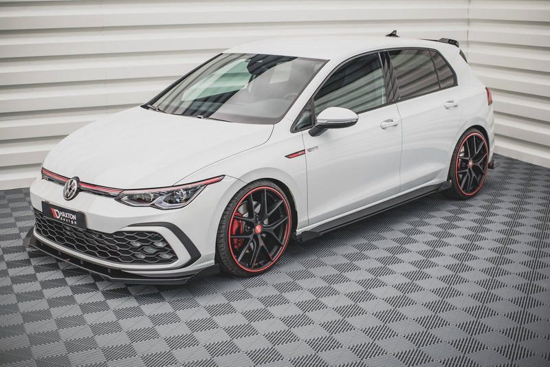 Maxton Design Street Pro Seitenschweller Diffusor + Flaps Volkswagen Golf GTI / GTE / GTI Clubsport / R-Line Mk8