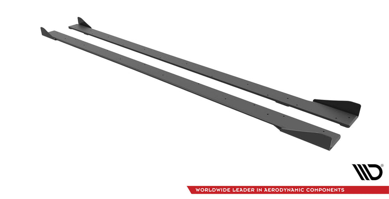 Maxton Design Street Pro Seitenschweller Diffusor + Flaps Volkswagen Golf R Mk7