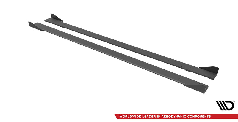 Maxton Design Street Pro Seitenschweller Diffusor + Flaps Volkswagen Golf R Mk7