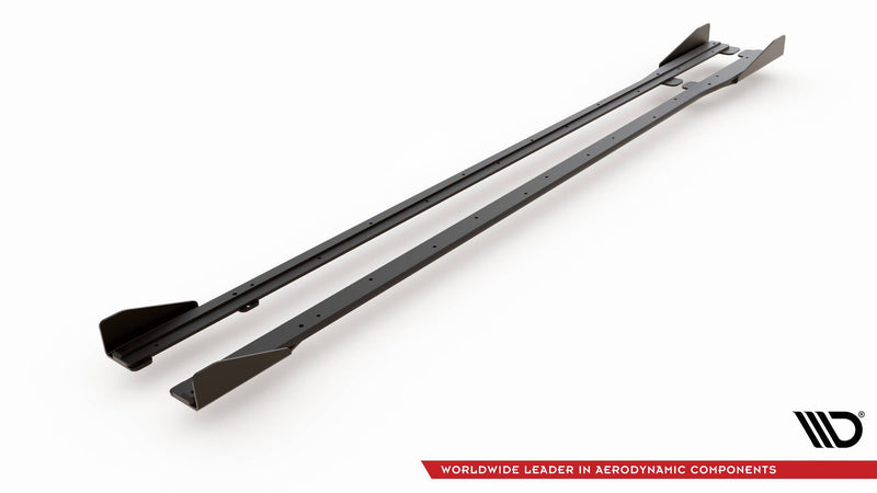 Maxton Design Street Pro Seitenschweller Diffusor + Flaps Volkswagen Golf R / R-Line Mk7 Facelift