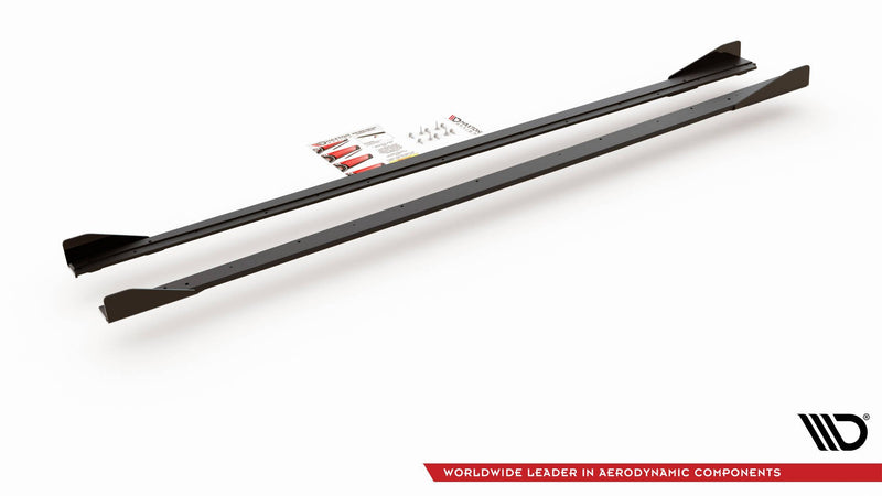 Maxton Design Street Pro Seitenschweller Diffusor + Flaps Volkswagen Polo GTI Mk6
