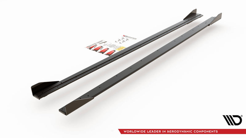 Maxton Design Street Pro Seitenschweller Diffusor + Flaps Volkswagen Polo GTI Mk6