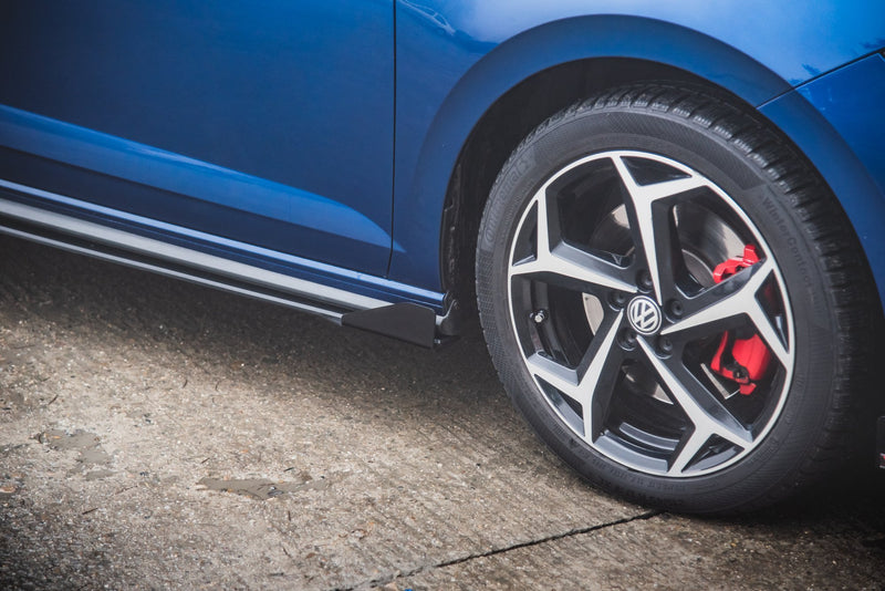 Maxton Design Street Pro Seitenschweller Diffusor + Flaps Volkswagen Polo GTI Mk6