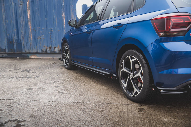 Maxton Design Street Pro Seitenschweller Diffusor + Flaps Volkswagen Polo GTI Mk6