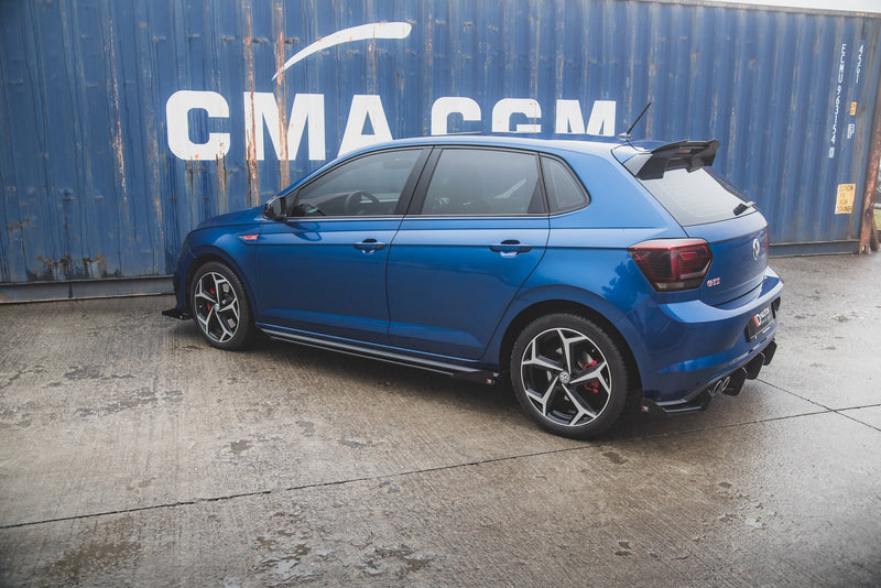 Maxton Design Street Pro Seitenschweller Diffusor + Flaps Volkswagen Polo GTI Mk6