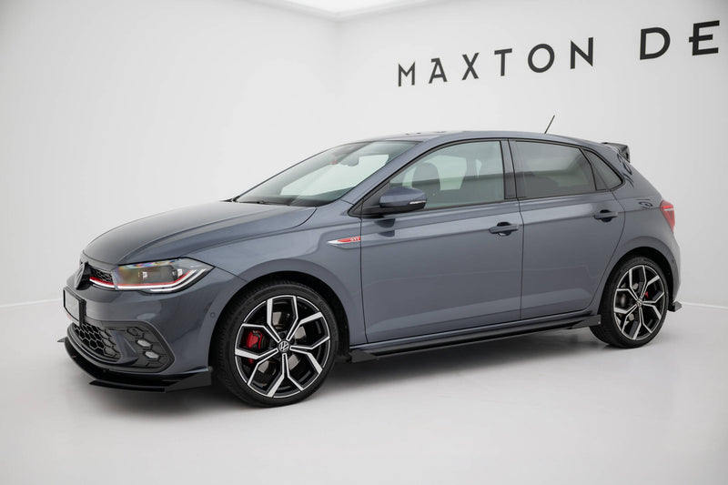 Maxton Design Street Pro Seitenschweller Diffusor + Flaps Volkswagen Polo GTI Mk6 Facelift