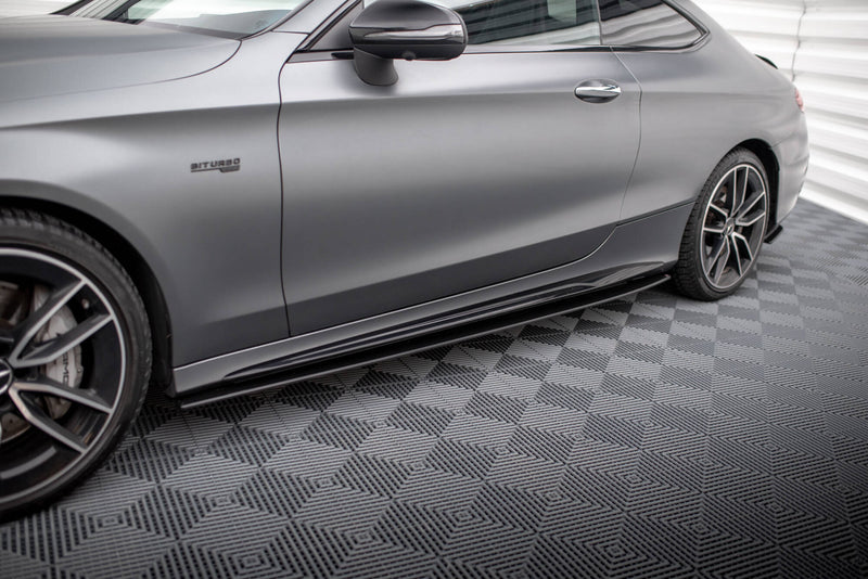 Maxton Design Street Pro Seitenschweller Diffusor Mercedes-AMG C43 Coupe / Cabrio C205  Facelift / A205 Facelift