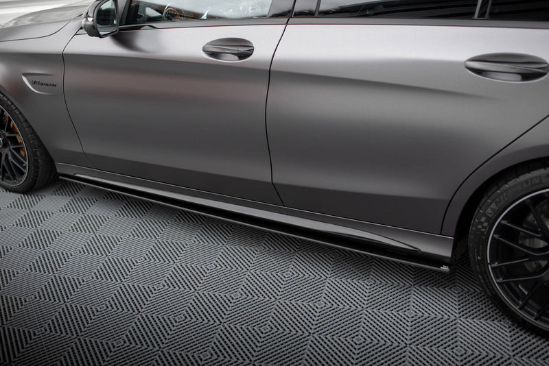 Maxton Design Street Pro Seitenschweller Diffusor Mercedes-AMG C63 Sedan / Estate W205 Facelift
